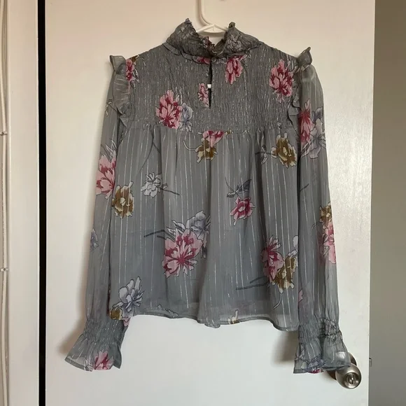 Walter Baker Floral Lightweight Blouse - Size S - Picture 6 of 14